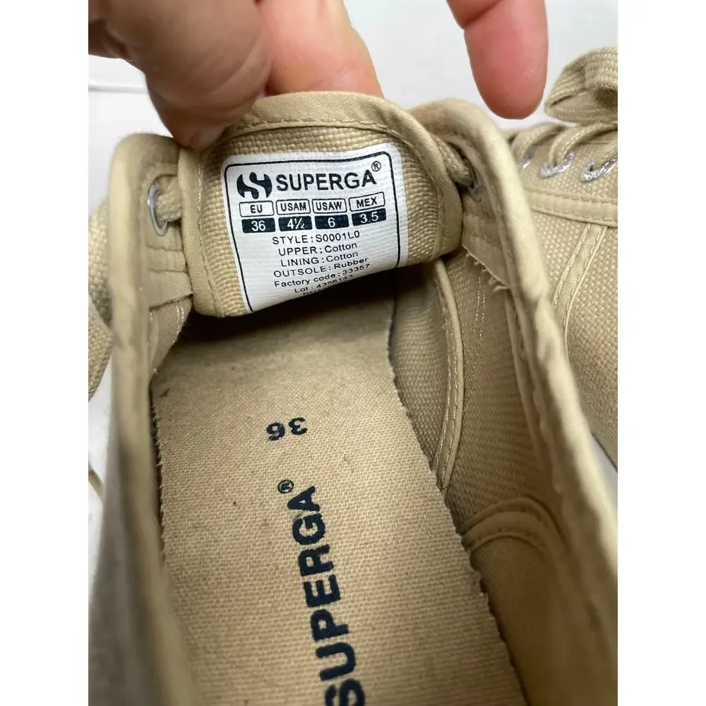 SUPERGA 2790 Womens Platform Lace Up Sneakers 36